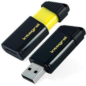 Pendrive USB 2.0 Integral Pulse 64GB Amarillo