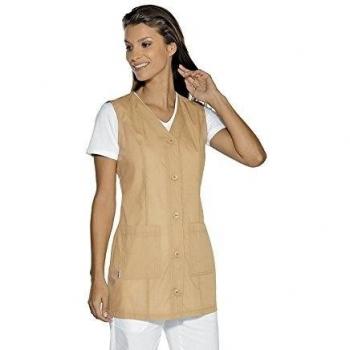 Isacco-túnica médica Tropea sin mangas, diseño de galleta beige XL