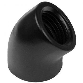 Nanoxia CoolForce 45° Dual G1/4 Female Water Cooling Adapter, Black