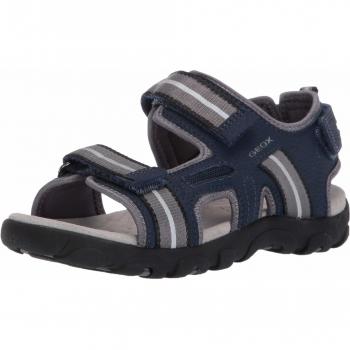 Geox Boys' Jr Sandal Strada A Open Toe Sandals, Blue