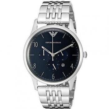 Emporio Armani AR1942 Men's Quartz Watch - Silver, One Size