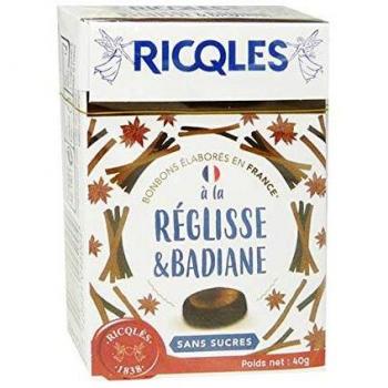 Caramelos de Regaliz y Anís Sin Azúcar 40g