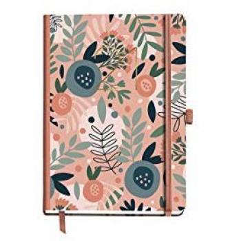 Agenda Anual 2021 Miquelrius Journal Día Página Flores Rosa 155x213mm