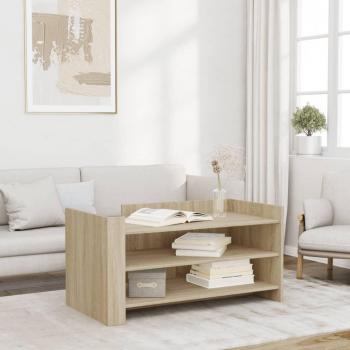 Mesa de comedor Sonoma de madera multicapa en roble, dimensiones 100x50x50 cm