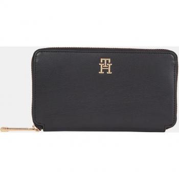 Cartera grande alargada Tommy Hilfiger con logotipo metálico para mujer