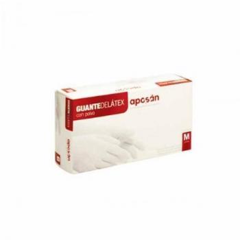 Guantes de látex Aposán 100 unidades talla mediana