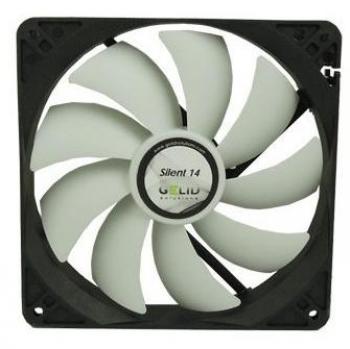 GELID SOLUTIONS Silent 14 de 3 Pines | Ventilador de 140mm para Cajas de PC estándar | Operación silenciosa | Aspas del Ventilador optimizadas.