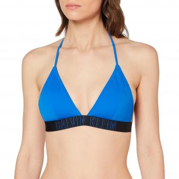 Calvin Klein Fixed Triangle-rp Top de Bikini, Azul