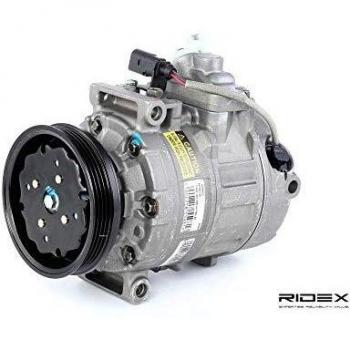 Compresor de Aire Acondicionado RIDEX 447K0103 Compatible con AUDI A4 B6 y A6 C5, R134a, 110mm, 4 Ranuras