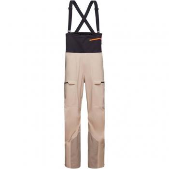 Mammut - Pantalón de esquí de hombre HALDIGRAT HS BIB Mammut, impermeable, transpirable, con tirantes ajustables, refuerzos en las rodillas y parte inferior, múltiples bolsillos y sistema de