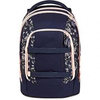 Satch Pack Bloomy Breeze Ergonomic School Backpack 30L Dark Blue and Pink