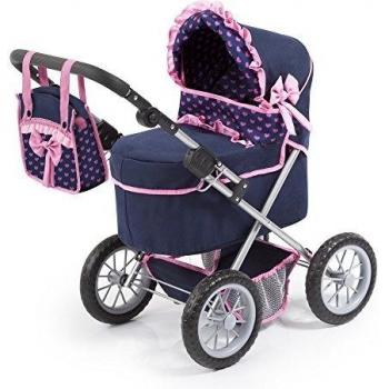 CLAUDIO REIG- Cochecito Muñecas Bebé-Paseo Trendy, Color Azul