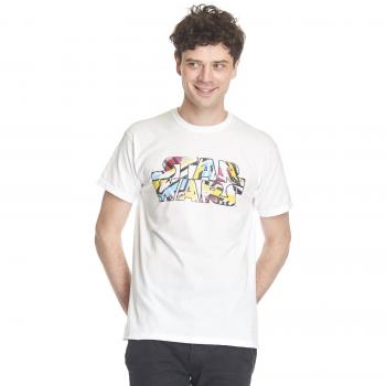 Star Wars Falcon 80s Dots Camiseta Blanco XXL