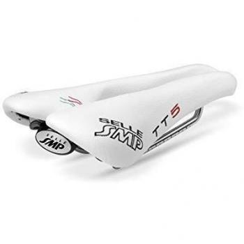 Smp Cicli Bonin Unisex 4bike triatlón TT5 sillines, Color Blanco, 251 x 141 mm