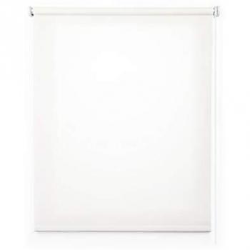 Estor Enrollable Translúcido Blanco 120 x 250 cm con Mecanismo de Cadeneta y Sistema de Seguridad Infantil para Ventanas y Puertas