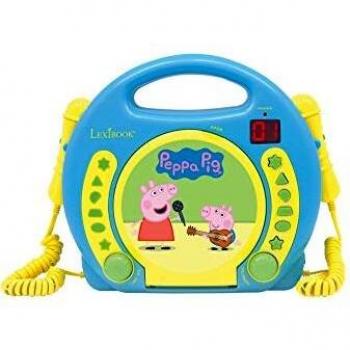 Peppa Pig - Lector CD con 2 micrófonos, infantil