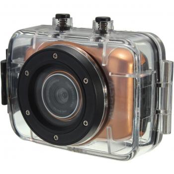 Videocámara de acción deportiva HD impermeable 720P con pantalla táctil para coche y bicicleta