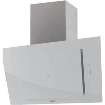 Cata | Campana Decorativa de Pared | Modelo THALASSA 800XGWH/F | Ancho de 80 cm | 6 Niveles de Potencia | Clase de eficiencia Energética A+++ | Acabado en Cristal Blanco