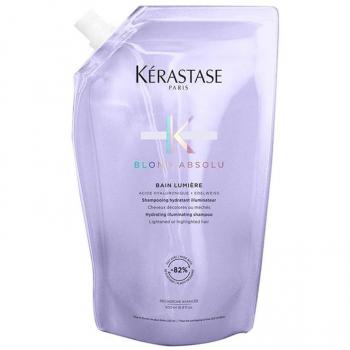Kérastase Blond Absolu Bain Lumière Shampoo Refill 500ml for bleached or highlighted hair with Hyaluronic Acid & Edelweiss Flower