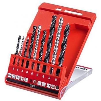 KWB 4204-00 Set brocas combi, con tungsten, 9 piezas, Negro, Acero inoxidable