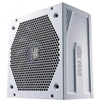 Cooler Master V650 Gold V2 PSU, Enchufe EU: 650W, 80 PLUS Gold, Modular Total, Fuente de Alimentación ATX, Ventilador FDB 135mm, Modo Semi-Fanless, 10 Años Garantía, Cables PCI-e 16AWG, Edición Blanca