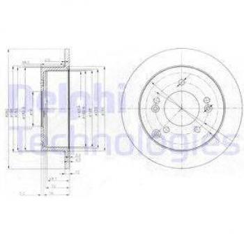 Disco de freno DELPHI BG3799