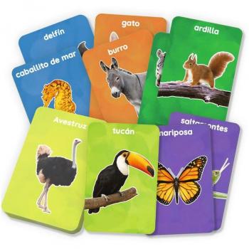 Mis Primeros 100 Animales - Flashcards Educativas para Bebés y Niños, Aprendizaje de Lectura y Vocabulario con 100 Tarjetas de Animales