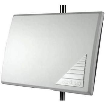 Antena Plana Activa Axing TAA 3-20 DVB-T/T2/FM/DAB+ con Filtro LTE, Amplificación 22 dB, Interior y Exterior