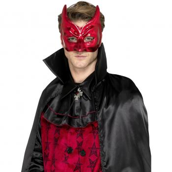 Smiffys Semimáscara de diablo enmascarado, Rojo