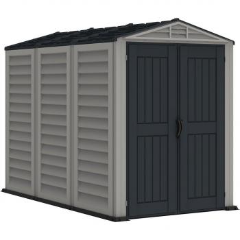 Duramax YardMate Plus 5x8 PVC Storage Shed - Gray