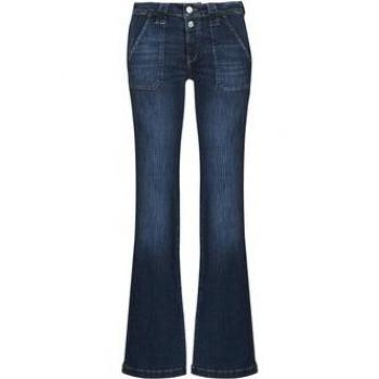 Le Temps des Cerises Women's Flare Wide Jeans in Blue