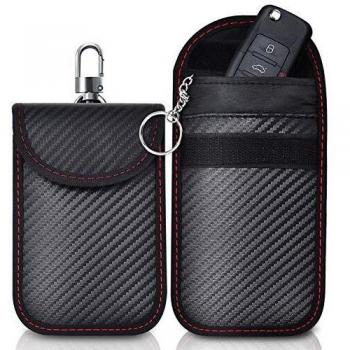 Faraday Pouch for car Keys,2 Pack Faraday Bag | Car Key Signal Blocking Pouch | Keyless Entry Car Keys Case | RFID Blocker Bag for Car Security | Anti-theft Remote Entry Keyless Protect