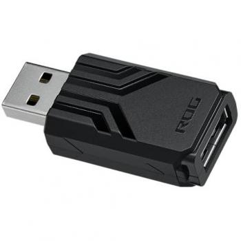 Acelerador de Tasa de Sondeo ASUS ROG - Receptor Inalámbrico 8K Hz para Ratón y Teclado, Negro