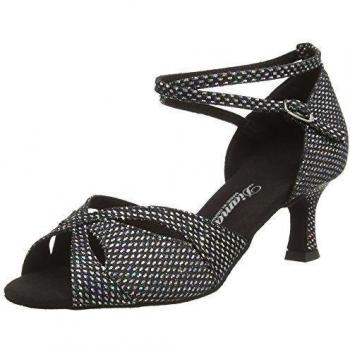 Diamant Diamant Damen Latein Tanzschuhe 141-077-335 - Zapatos de baile - standard & latino para mujer, Negro