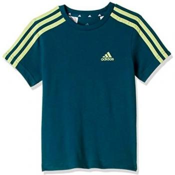 adidas B 3S T T-Shirt, Legacy Teal/Pulse Lime, 1516 Boy's