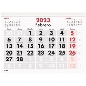 Calendario Dohe Mensual 30x21 Nº.GR con faldilla para el año 2023, disponible en Librería Mapa, con envíos de 24-48 horas