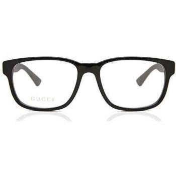 Gucci Rectangle Mens Black GG0011O Sunglasses - One Size, Unisex, Frame Size: 55 MM