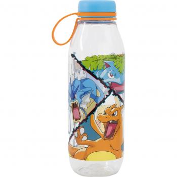 Botella Infantil de Agua Pokemon 650 Ml de Tritán con Tapón de Silicona
