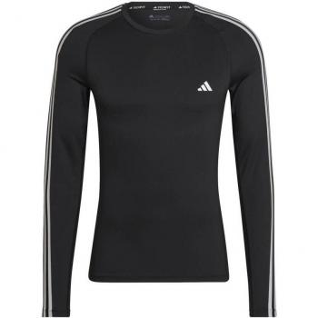 Adidas Camiseta Manga Larga Techfit 3 Stripes