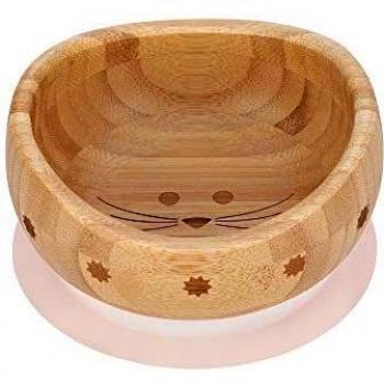 Bol de bambú con ventosa Little Chums Mouse para niños