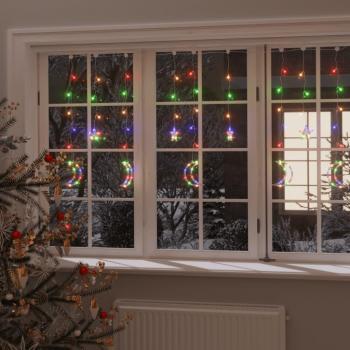 vidaXL Star and Moon Fairy Lights with Remote Control, 138 LED Colourful