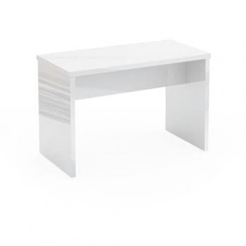 Banqueta Viola Blanca Brillante de 90 cm para Tocador Vicco