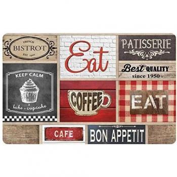 Set de Manteles Individuales Opaque para Coffee Shop | Resistente y Fácil de Limpiar | 28.5 x 44 cm | Conjunto de 2 Unidades