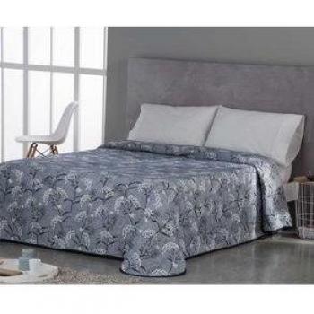 Colcha Jacquard Reversible Zurek Gris Oscuro 180X270 cm