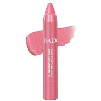 Isadora Glossy Lip Treat Twist Up Moisturizing Lipstick Shade 15 Sugar Rush 3.3 g