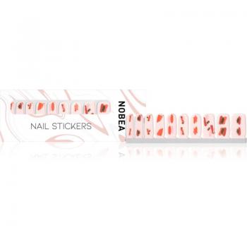 NOBEA Accessories Nail File with Nail Stickers - Red & Pink, 1 pc