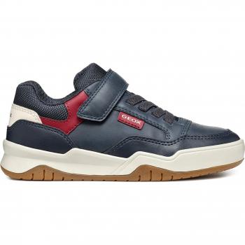 Zapatillas Geox Perth Infantil Azul Marino/Rojo