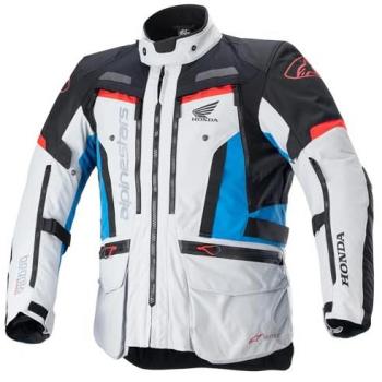 Chaqueta textil impermeable Alpinestars Honda Bogota Pro Drystar Gris Rojo Azul (L)
