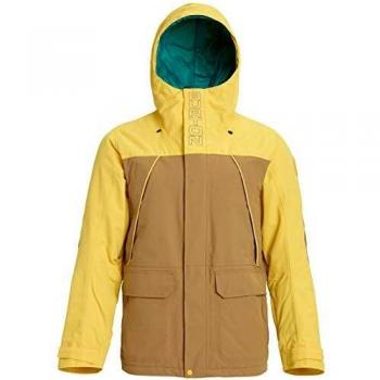 Burton Breach - Chaqueta de snowboard para hombre, Otoño-invierno 19., Hombre, color Kelp/Maize., tamaño medium