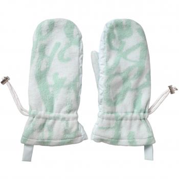 Dolce & Gabbana White Green Logo Wrist Length Gloves - Female, Size: 8 IN